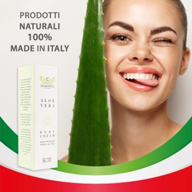 Chlorophyll Green Cosmetics, Face and Body Cream with Vitamin E, Pure Aloe Vera Gel Anti-Wrinkle, Moisturizing and Plumping Cream, After Sun Cream with Shea Butter, Jojoba Oil and Panthenol