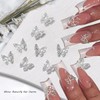 6Grids Butterfly Nail Charms - 3D Acrylic Butterflies Nail Art