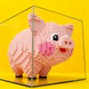 FUYOUSHUN Animal Pig Micro Building Blocks Set（2774PCS），Teddy Building Blocks Pink
