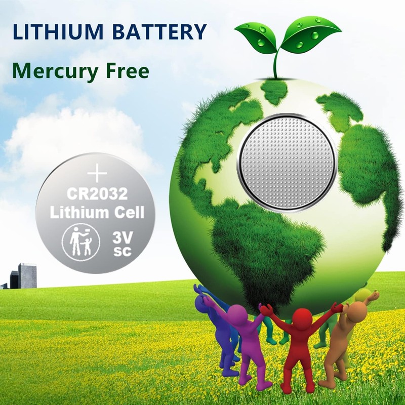 Nightkonic 100 pcs Pack - CR2032 Battery 3 Volt Lithium