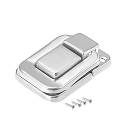 sourcing map Toggle Catch Lock, 38mm Retro Decorative Silver Hasp w Screws for Suitcase Chest Trunk Latch Clasp, Pack of 5