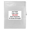 Clear Monotex Heavy Duty Tarpaulin, 100gsm Waterproof Ground Cover Multipurpose