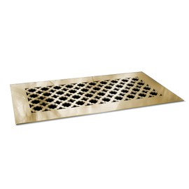 SABA Home Decor Air Vent Cover Grille - Acrylic Fiberglass 10" x 6" Duct Opening (12" x 8" Overall) Mirror Finish Decorative Register Covers for Walls and Ceilings, Venetian (6" x 10", Gold Mirror)