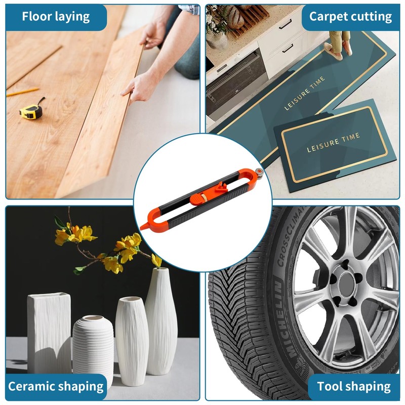Contour Gauge,Woodworking Tiles Flooring Carpenters Scribing Marking Accurate Portable Tool