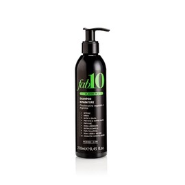 Fab10 Repairing Shampoo 10 in 1 Professional Shampoo for Weak and Strawberry Hair with 10 Beneffies - Repara, Nourtre, Hydrate - Antiticrespo Effect - 250 ml