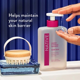 Native Hand Soap Set, Cherry & Vanilla Macaron and Coconut & Vanilla, Sulfate-Free, 13 Fl Oz, 2-Pack