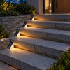 Outdoor Solar Step Lights – Warm White & RGB Triangle