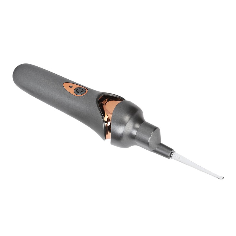 Electric Earwax Removal Kit Soft Ear Pick Heads Bright Lighting