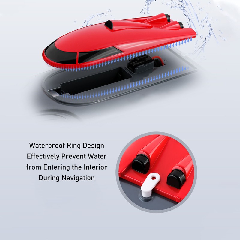 Remote Control Boats Rechargeable 2.4G Electric High Speed Speedboat for