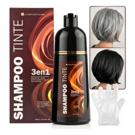 Shampoo Tinte Cubre Canas Natural Cabello Barba Jengibre F                                                                                            