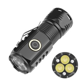 LED Torch, 2000 Lumen Rechargeable Powerful Handheld Flashlight, Super Bright, Pocket Size, Suit for Camping, Cycling, Running, Dog Walking and More Outdoor Use,Waterproof [Energy Class A++] (2)
