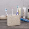 Creative Home Champagne Marble Notch Toothbrush Holder