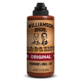 Williamson Bros - Original Southern BBQ Sauce | Made with 16 Spices, Gluten-Free, No High Fructose Corn Syrup, 15.5 oz