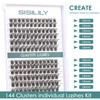 Eyelashes Individual SISILILY Cluster Lashes 144 Lash Clusters Indiviudual Lashes