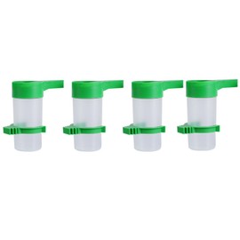 4 Piezas Alimentador de Agua para Pájaros Bebedero Clip Automático para Beber Agua a Prueba de Rociadores Taza de Pájaro para Loros Budgie Cockatiel Lovebirds Comedero para Aves