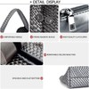 Women Vegan Leather Hand-Woven Tote Handbag Fashion Shoulder Top-handle Bag