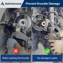 Astrionnova Universal Suspension Strut Spreader Tool - Heavy Duty Dual-End Strut Removal & Lower Ball Joint Separator, Eliminates Hammering Damage on VW Audi BMW Ford