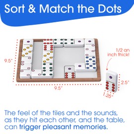 Keeping Busy Match The Dots Dominos Activity Kits for Dementia Patients | Dementia Activities for Seniors Alzheimers Products for Elderly Gifts | Memory Games for Adults Gifts for Elderly Men & Women