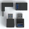 JAMEGA - USB 3.0 Angle Adapter 90° Degree Pack of