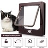 Sailnovo Cat Flap Dog Flap 4 Way for Cats and