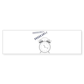 CafePress Alarm Ringing 10"x3" Rectangle Vinyl Bumper Sticker Car Decal