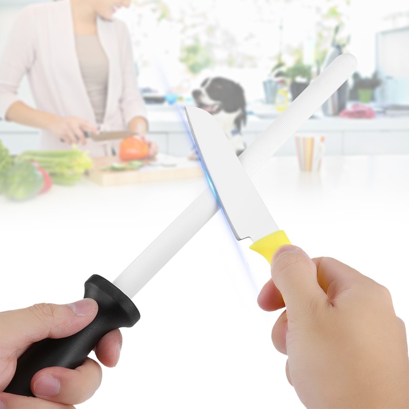 8inch Ceramic Sharpening Rod Stick Sharpener Stone Tool for Kitchen