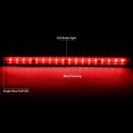 DNA MOTORING 3BL-S104D-LED-BK LED High Mount 3rd Third Brake Light [Compatible with 94-03 blazer S10/92-04 Suburban/00 Tahoe/94-01 Jimmy S15/92-04 yukon/03-09 H2/96-01 Bravada]