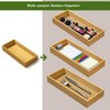 guiogc Desktop organizer, Bamboo storage tray for small tools, For
