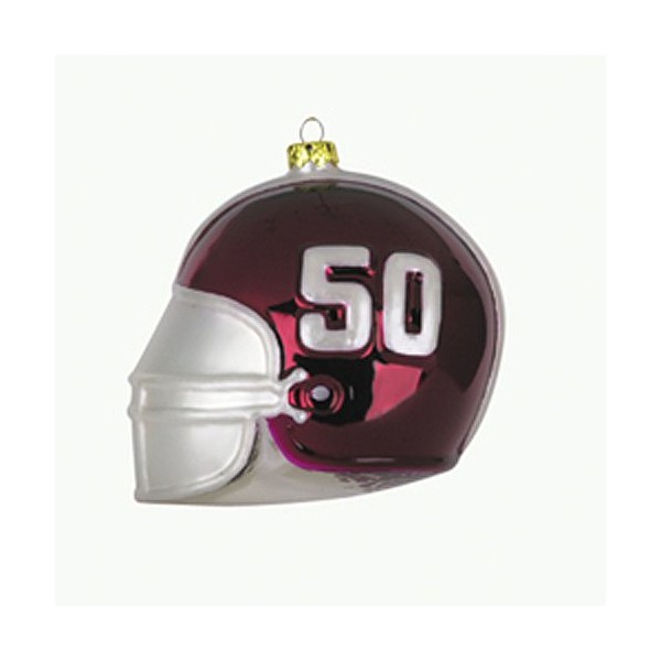 Alabama Crimson Tide Team Glass Helmet Ornament (4B)