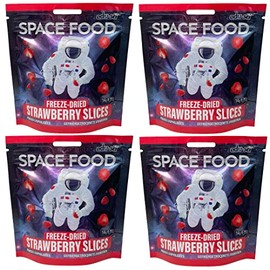 Space Food gefriergetrocknet, Erdbeeren, 4 Stück