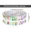Soimoi 40Pcs Geometric & Texture Print Precut Fabrics Strips Roll