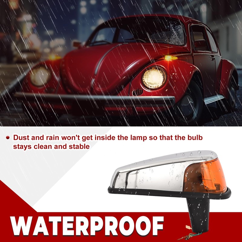 HECASA Turn Signal Light Assembly Compatible with 1970-1979 VW BUG