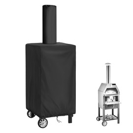 Outdoor Pizza Oven Cover, Flymer Wood Fired Pizza Oven Cover, Patio Portable Pizza Maker Cooking Grill Cover (Cover Only)