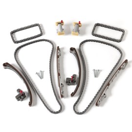 MAXWIN Timing Chain Kit fit 2002-2009 for Jaguar Vanden Plas, 2002-2008 for Jaguar XJ8, 2002-2006 for Jaguar XK8, 2002 for Jaguar S-type 4.0L 4.2L