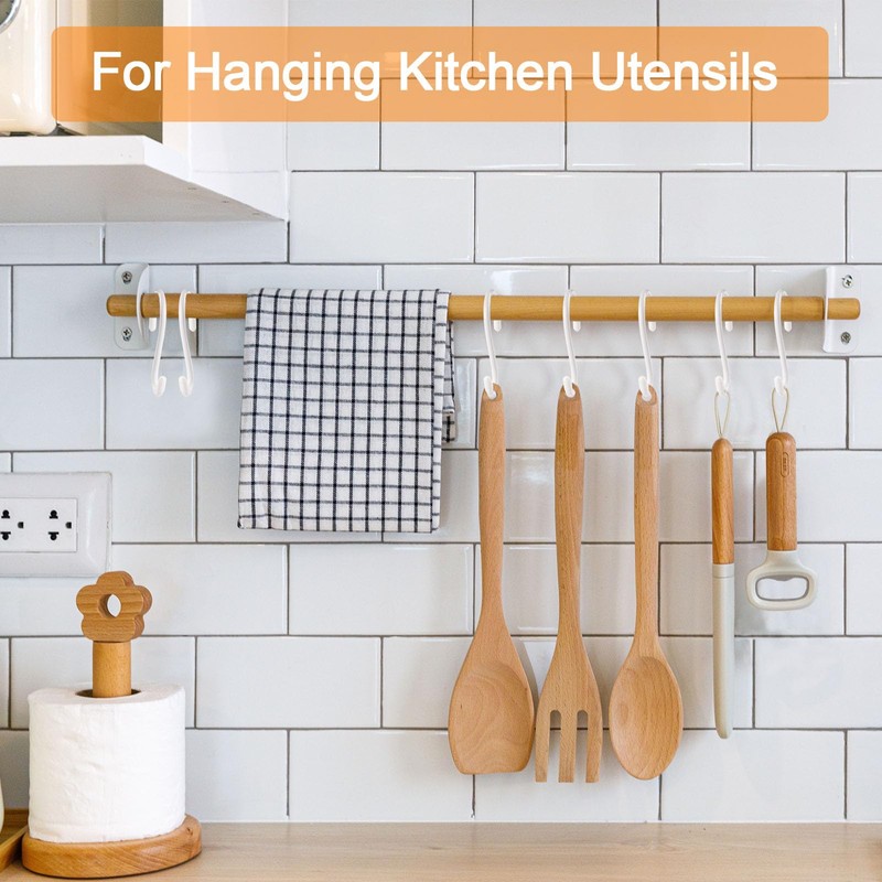 DINGEE 12 Pack 6 Inch S Hooks,Large S Hook Vinyl