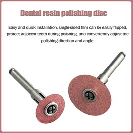 Dental Polishing Discs Assorted Kit, 40PCS Dental Single Sided Sand Finishing Grinding Disc with Mandrel, for Contouring and Teeth Whitening Polishing (9.5mm)