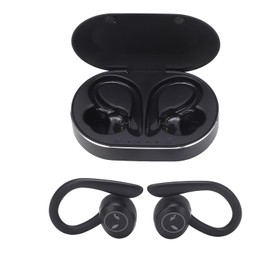 Yctze 5.1 Headphones, Waterproof, Stereo Noise Cancelling, Wireless Earbuds with Microphone Ear Hook for Sports, Running, Hiking, Driving and Travel (Black)