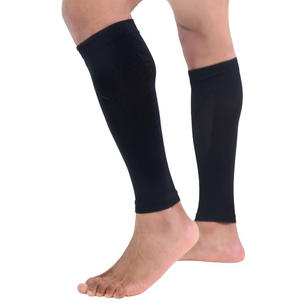 CompressionZ Calf Compression Sleeves (20-30mmhg) - Compression Socks for Shin Splints, Running, Nurses, Leg Pain & Pregnancy for Men, Women - Support Recovery & Improve Blood Circulation