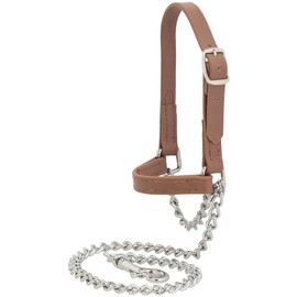 Weaver Leather Livestock Adjustable Brahma Webb Goat Halter, Brown, Large