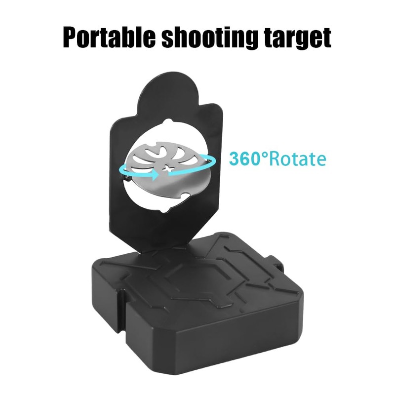Rotierender Mini-Zielständer, luftgewehr ziele, Mini Shooting Target Stand, Edelstahl-Schießscheibe mit