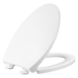 Elongated Toilet Seat For HOROW T0338W Series, Soft Closing Seat & Quick Release, Plastic