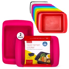 Rapid Ramen Cooker | Microwavable Cookware for Instant Ramen | BPA Free and Dishwasher Safe | Perfect for Dorm, Small Kitchen or Office | Pink, 1-Pack