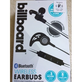 BB898 billboard EARBUDS with-in-line Controls & Microphones