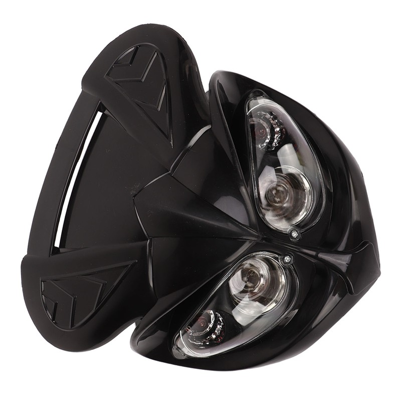 Motorcycle Fairing Head Lamp 12V Dual Headlight High Low Beam