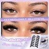 Faux Mink Lashes Thick Lashes 200D Volume Strip Lashes Cat