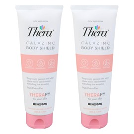 Thera McKesson Thera Calazinc Body Shield Barrier Cream with Calamine and Zinc - Incontinence Skin Protectant Ointment, Diaper Rash, Scented - 4 oz, 2 Count