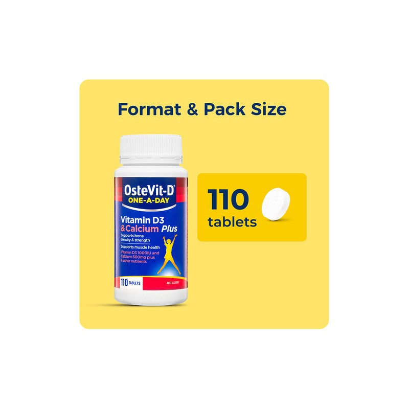 OsteVit-D One-A-Day Vitamin D3 & Calcium Plus