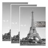 upsimples 24x36 Poster Frame White 3 Pack, Scratch-Proof Picture Frames