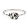 HANFLY 925 Sterling Silver Elephant Ring Sterling Silver Cute Animal