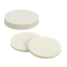 uxcell Furniture Pads, 4Pcs 2.5" - Round Self Adhesive Felt Furniture Pads, Floor Protectors for Furniture Feet Chairs Legs Hardwood Floors (Beige)